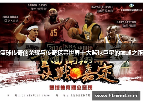 篮球传奇的荣耀与传奇探寻世界十大篮球巨星的巅峰之路